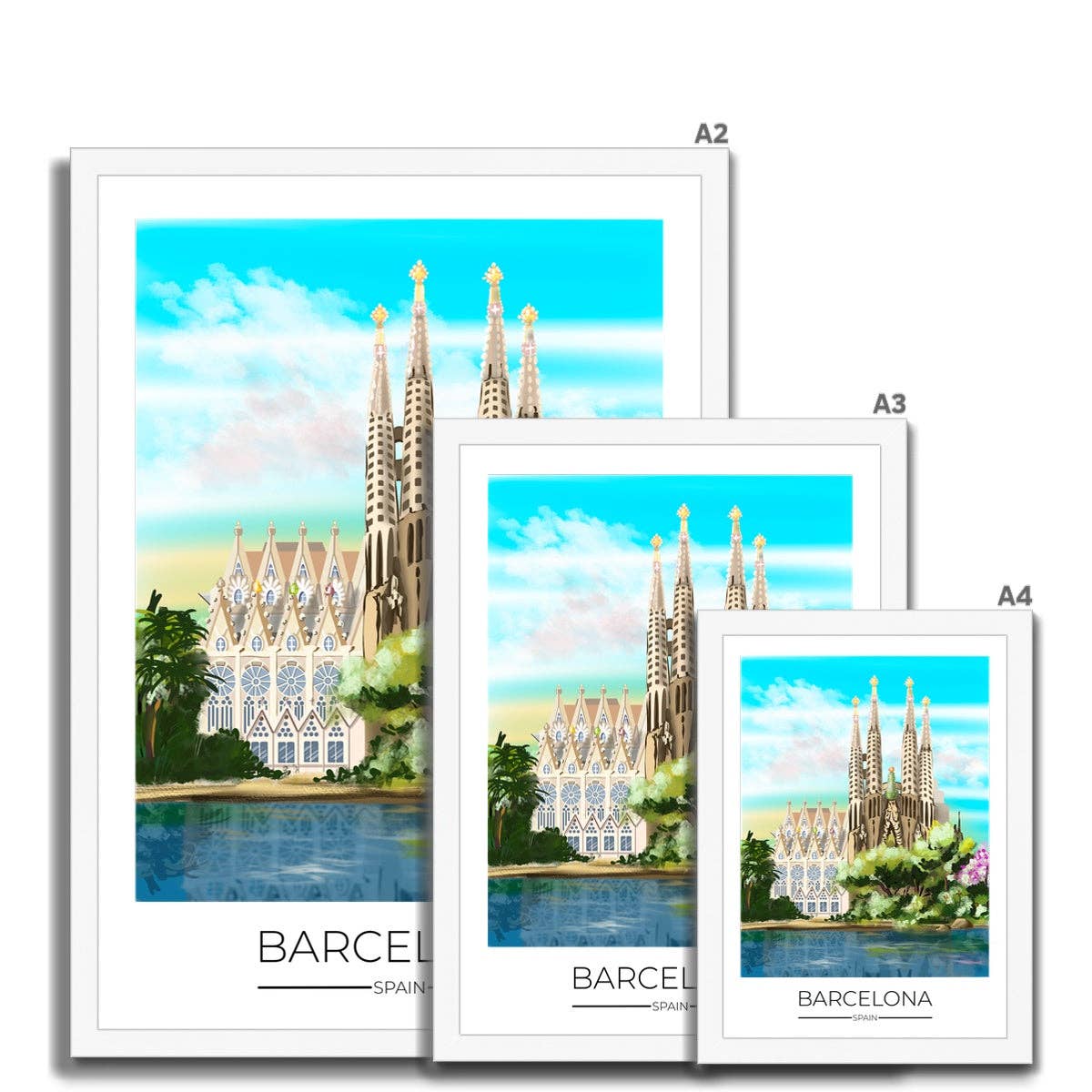 Dreamers who Travel - Wholesale Poster - Barcelona Travel Poster Print15