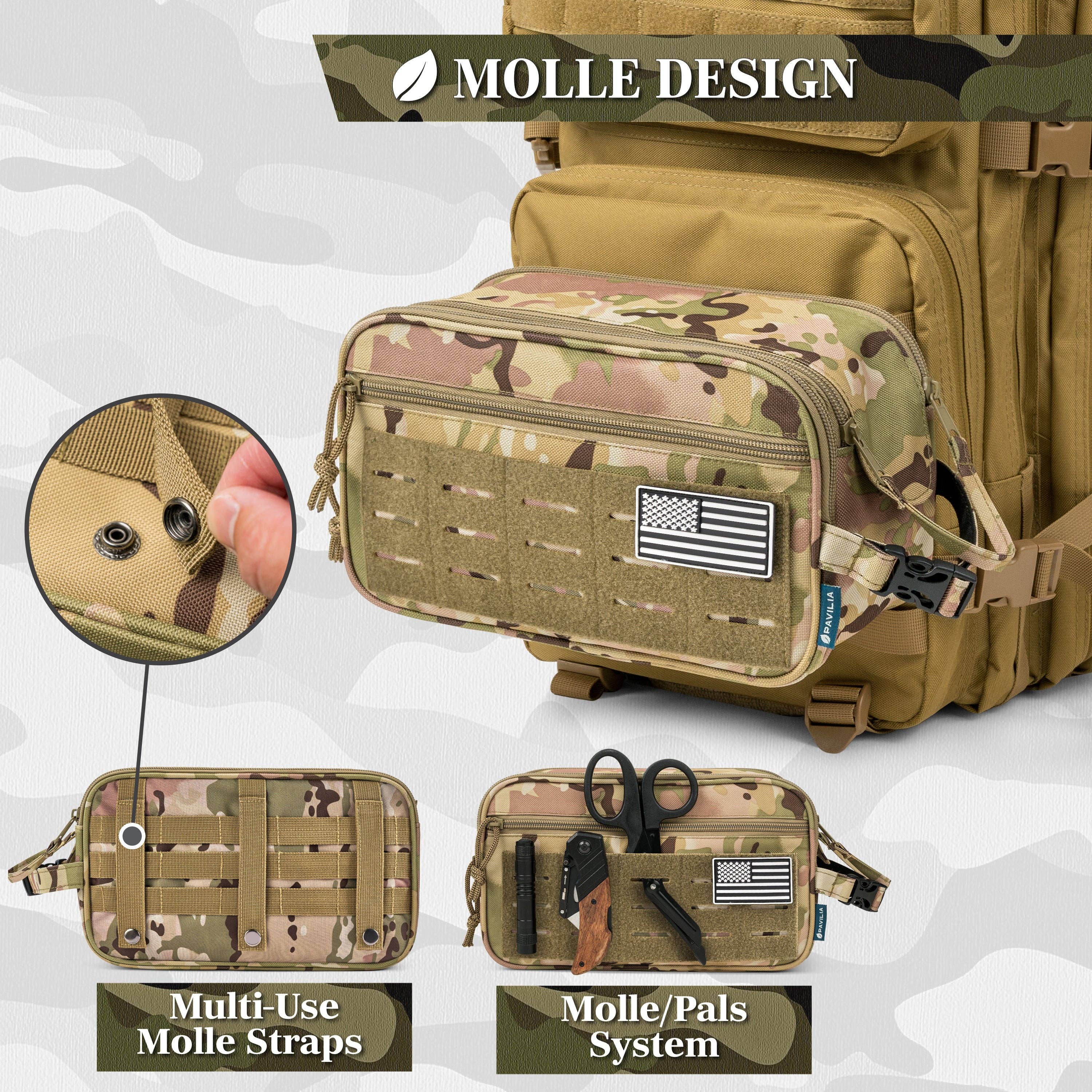 Pavilia - Venta al por mayor Neceser - Hombre - Bolsa de Aseo Táctica Militar41