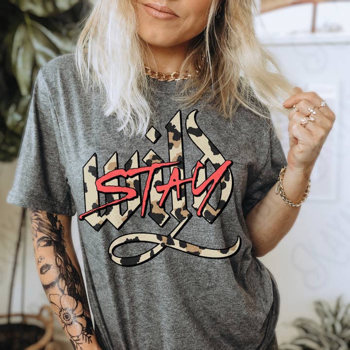 Stay Wild Tee for wholesale by Psalms & Grace Design Co.