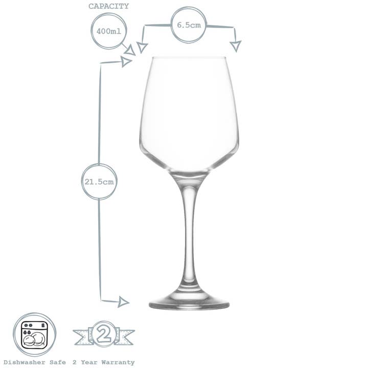 Rinkit Ltd - Wholesale Wine Glass - 400ml Lal Red Wine Glass - By LAV4