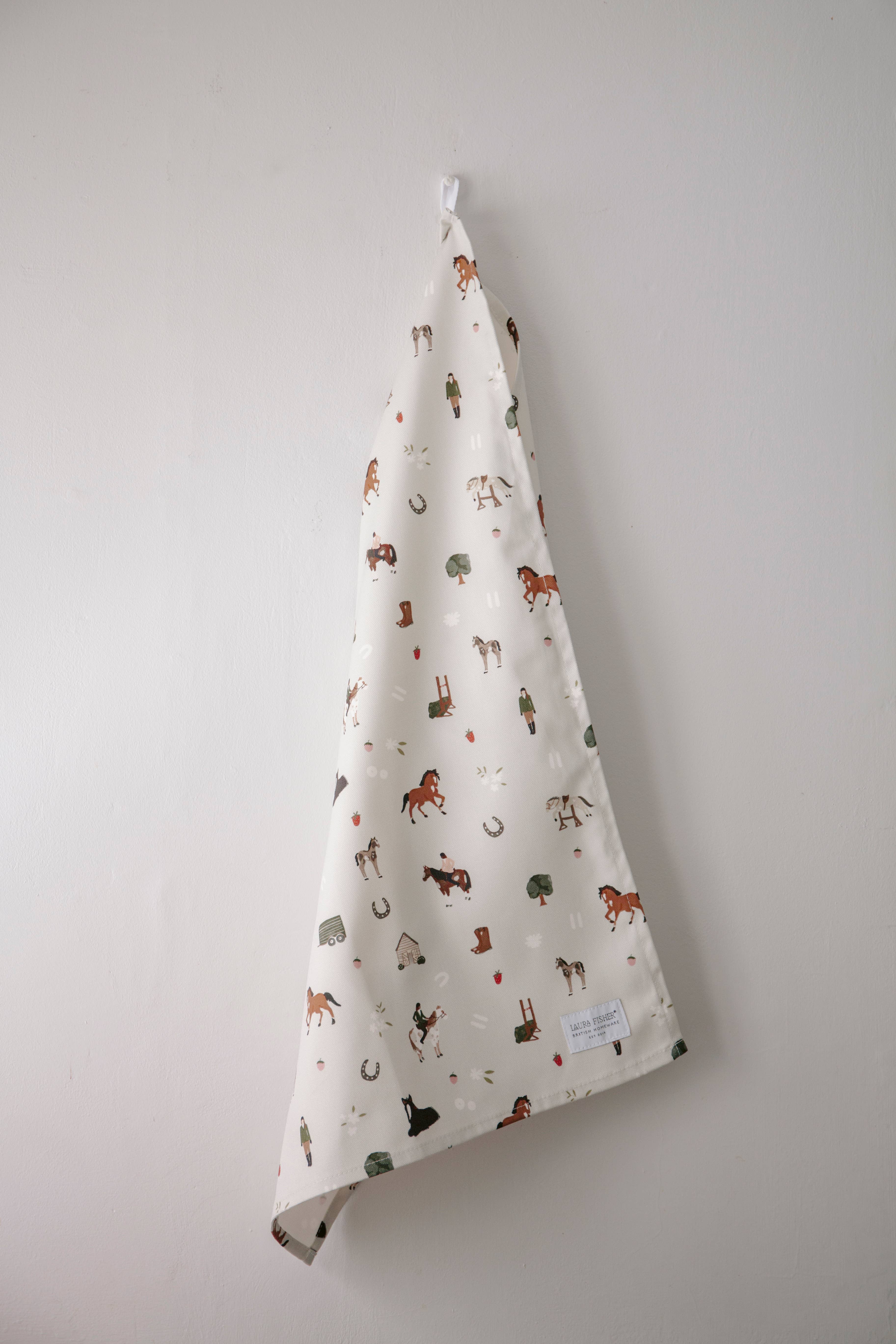 Laura Fisher – Großhandel Geschirrtücher – Geschirrtuch mit Pferdemotiv1