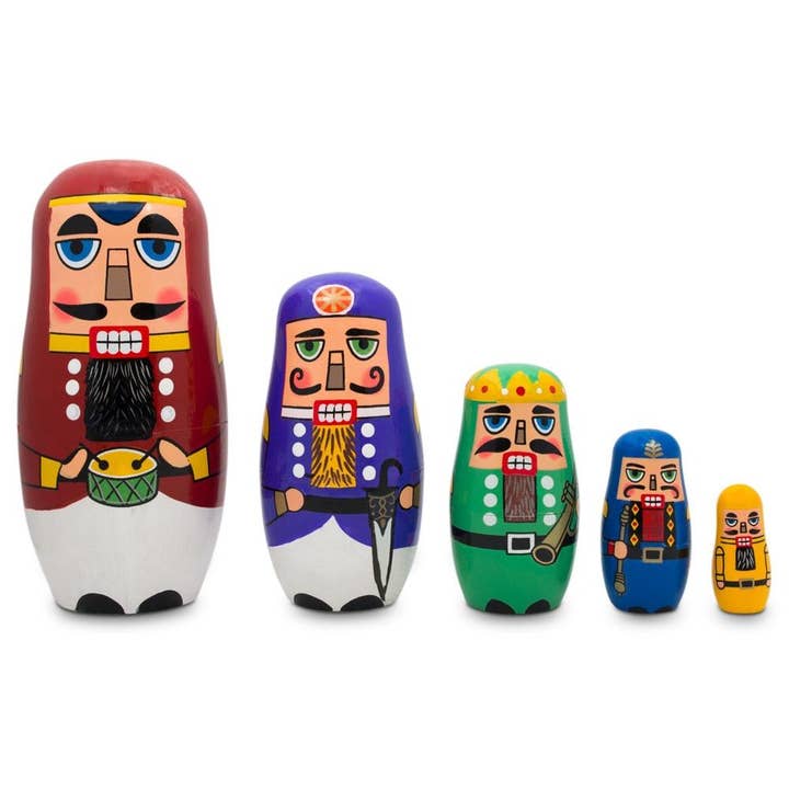 BestPysanky - Wholesale Holiday Nutcracker - Nutcrackers with Drums, Sword, Trumpet Wooden Nesting Dolls