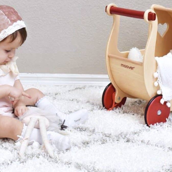 Wholesale Traditional Dolls Stroller (Pram) Natural Wood for