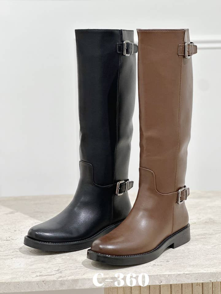 Stephan Paris - Vendita all'ingrosso Stivali - Donna - Stivali da equitazione in similpelle C-3601