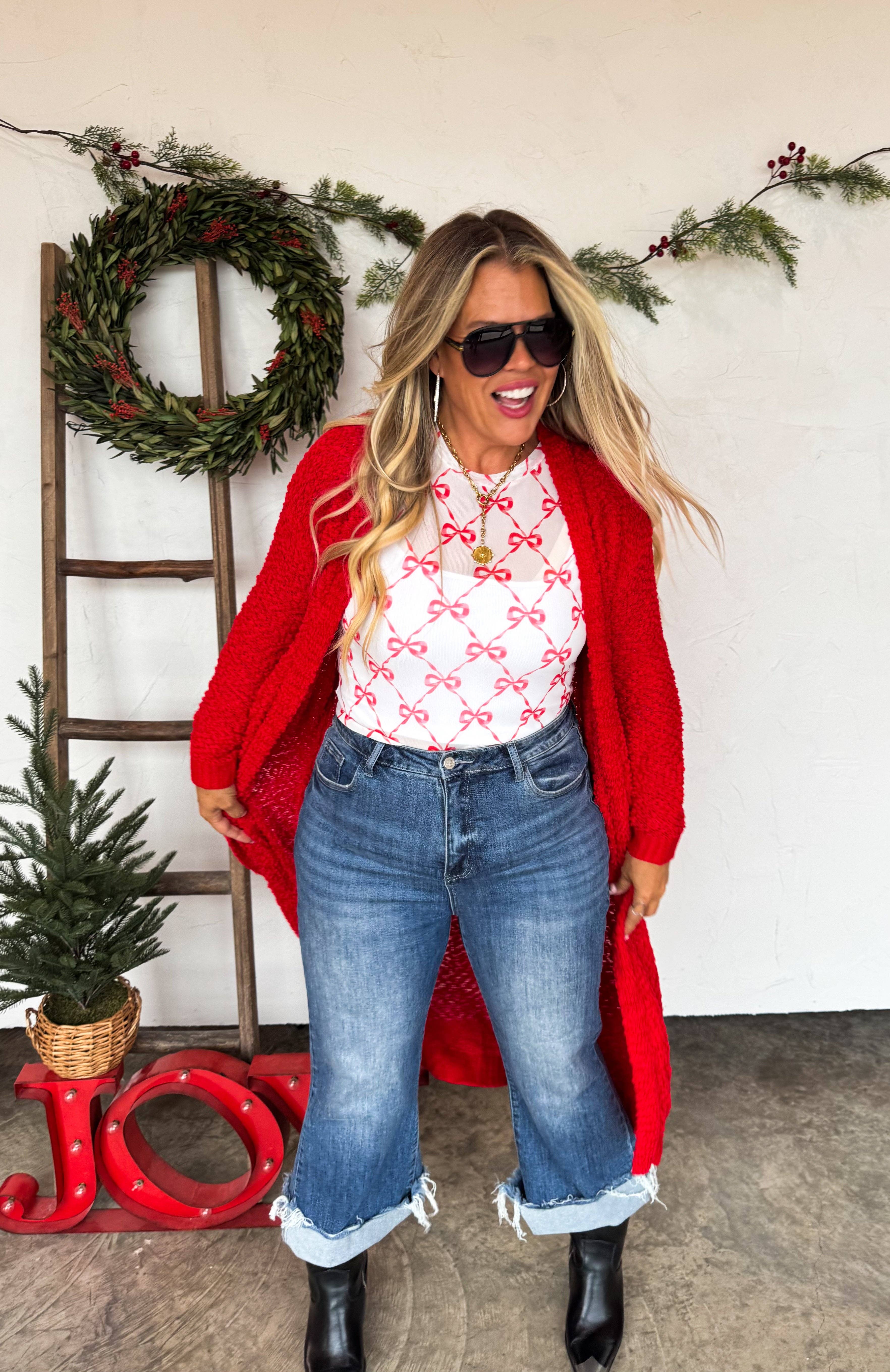 BLAKELEY - Wholesale Cardigan - Women's - POPPY KNIT POPCORN CARDIGAN1