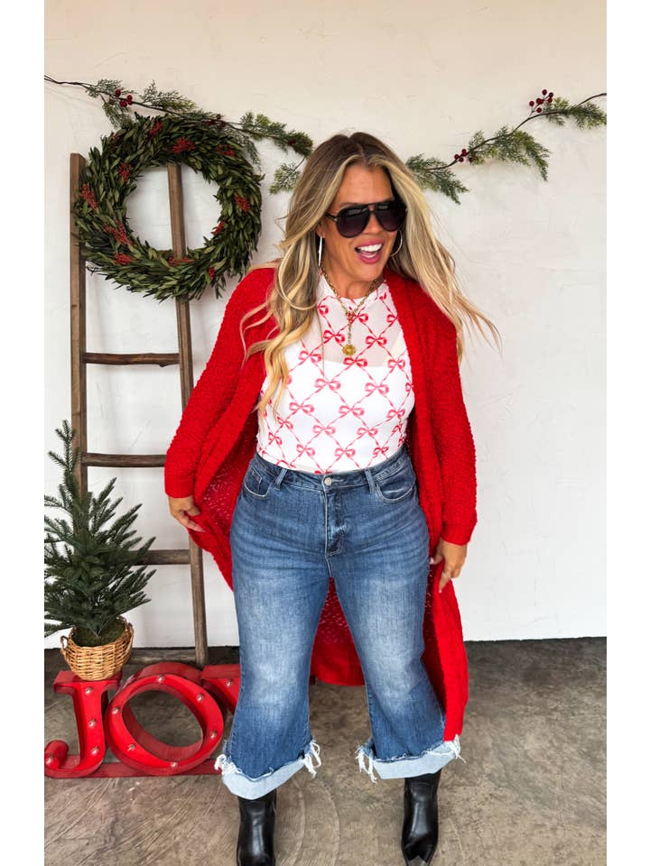 BLAKELEY - Wholesale Cardigan - Women's - POPPY KNIT POPCORN CARDIGAN1