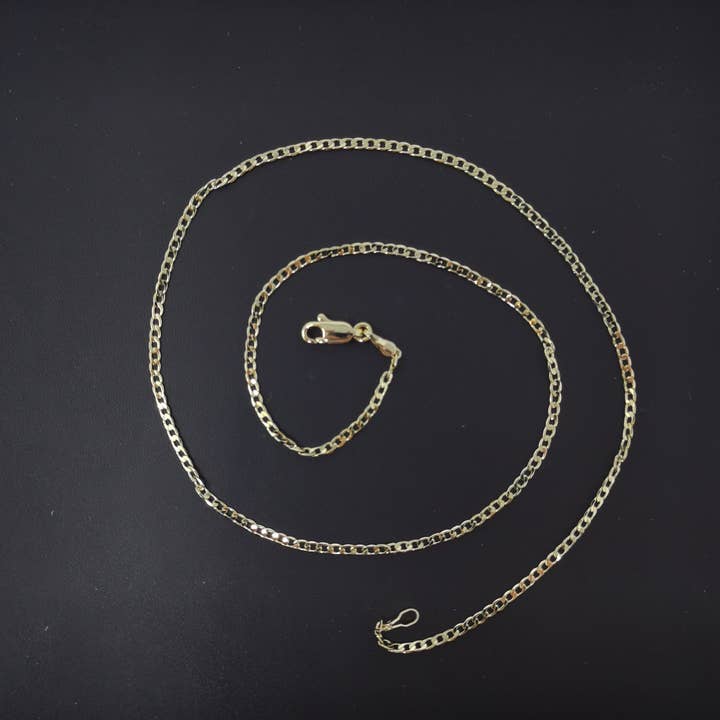 17.5" Miami Cuban Curb Chain Gold Filled Chain Necklace for wholesale by Aim Eternal