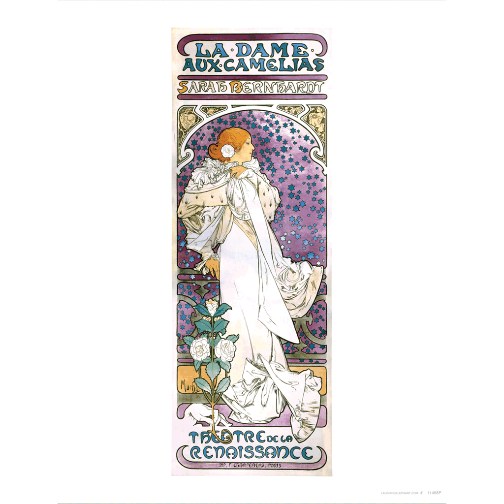Laughing Elephant - Wholesale Art Print - The Lady of the Camellias - Alphonse Mucha Art Print1