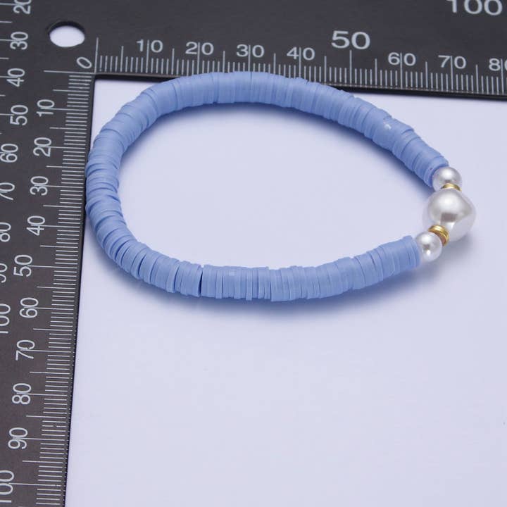 Aim Eternal - Wholesale Beaded Bracelet - Colorful Surfer Bracelet Heishi Pearl Handmade Beads brct1282