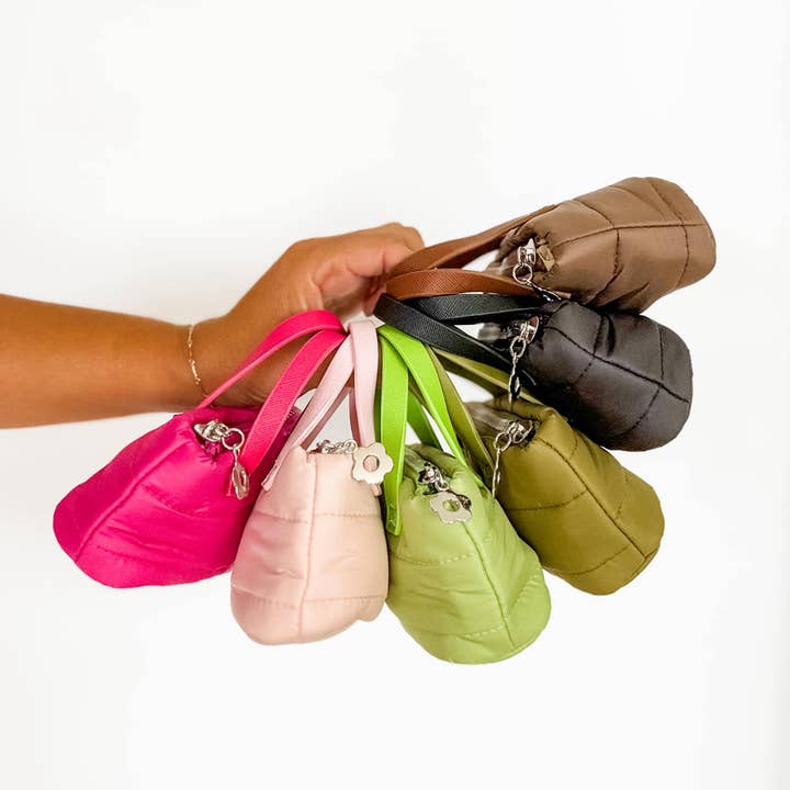 Mugsby - Wholesale Keychain - Women's - Mini Puff Bag Keychains, Mini Puff Tote, Keychain