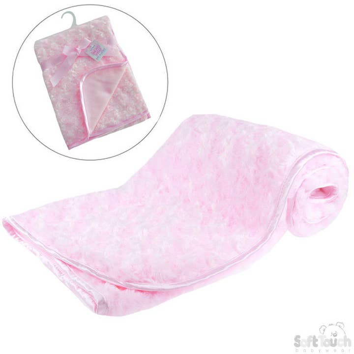 Fascia per bebè: Rose-Bud Minky (con gancio) - FBP66 per la vendita all'ingrosso da parte di Soft Touch