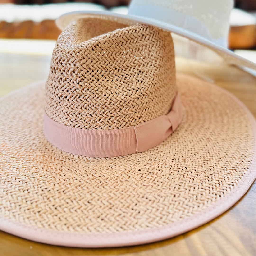 Bella Betty - Wholesale Straw Hat - Women's - Handwoven toyo straw panama hat with matching grosgrain bow 4