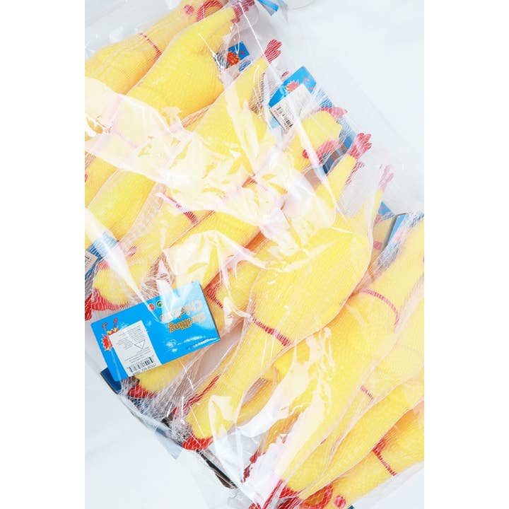 YELLOW Rubber Chicken Shrilling Toy for wholesale on Faire