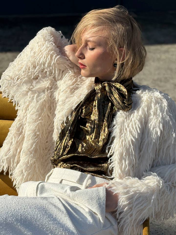 Second Female Mane Jacket - Milk and other Purchase Wholesale shaggy jacket. Free Returns & Net 60 Terms on Faire trending on Faire.