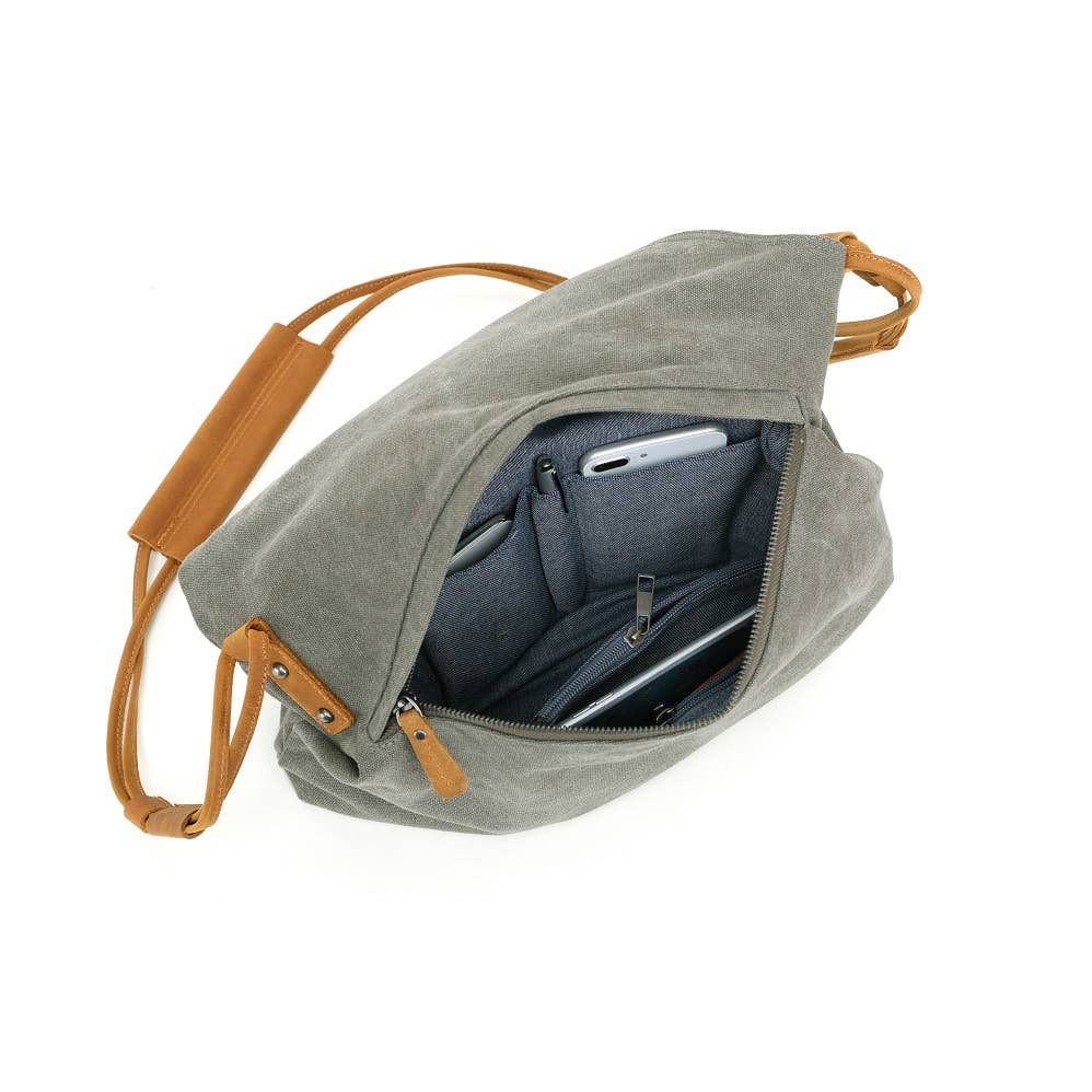 Davan – wholesale Shoulder bag – women's – Canvas Shoulder Bag SB 378T (Green)4