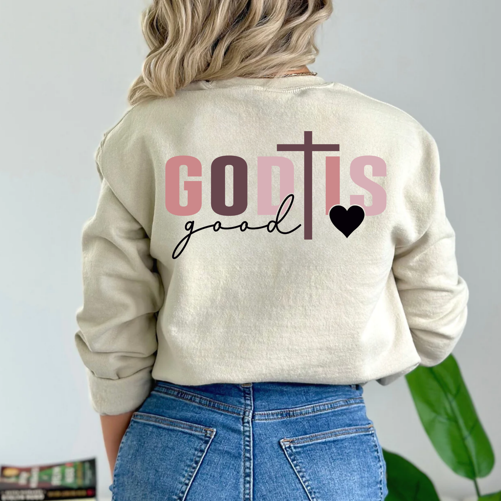 TEELUX - Wholesale Sublimatie-transfer - (God niet inbegrepen) God is Goed + Optionele Zak - DTF (KOUDE PEEL)1