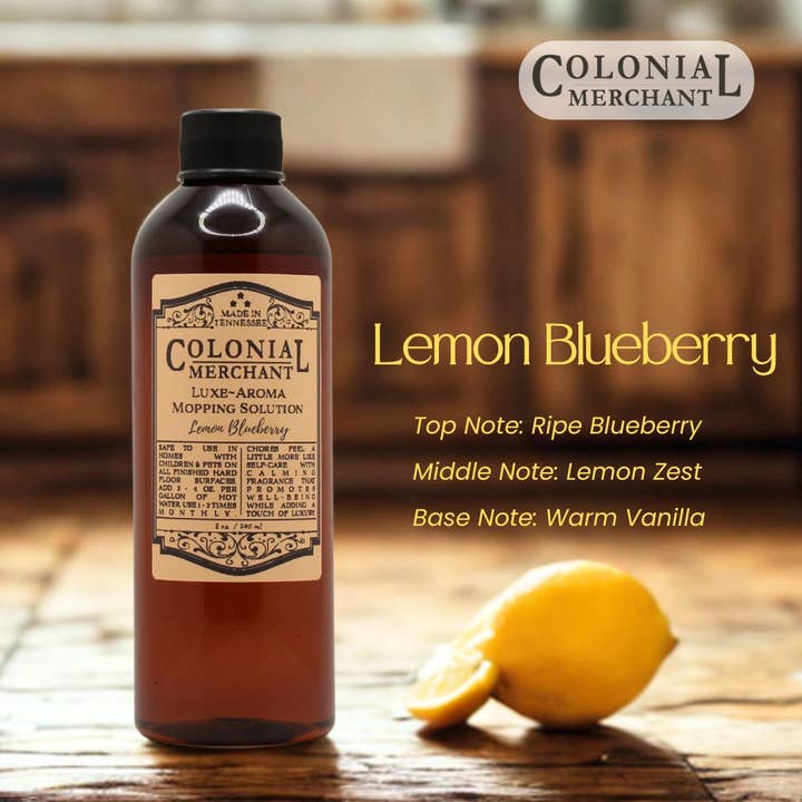 Colonial Merchant - Wholesale Floor Cleaner - 8 oz. Colonial Merchant Luxe~Aroma Mopping Solution 12