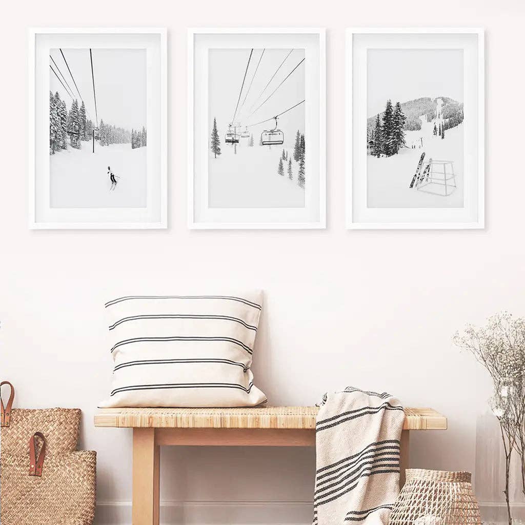 Art Lane - Wholesale Art Print - Winter Sport Wall Art Decor. Ski Lodge Print8