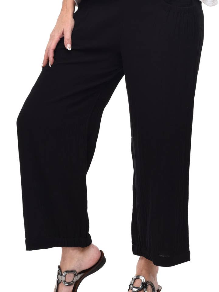 VCG513 Katherine Pant in Black* for wholesale by Tulip Clothing