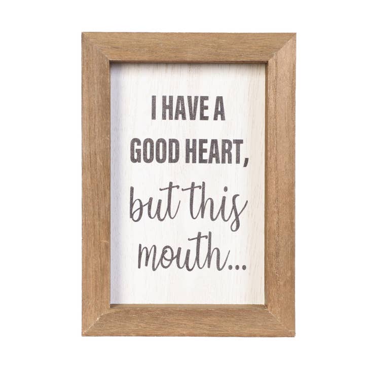 8X6 Rolig handgjord träskylt, väggskylt, bordsdekor för wholesale av SWS BASKETS AND HOME DECOR