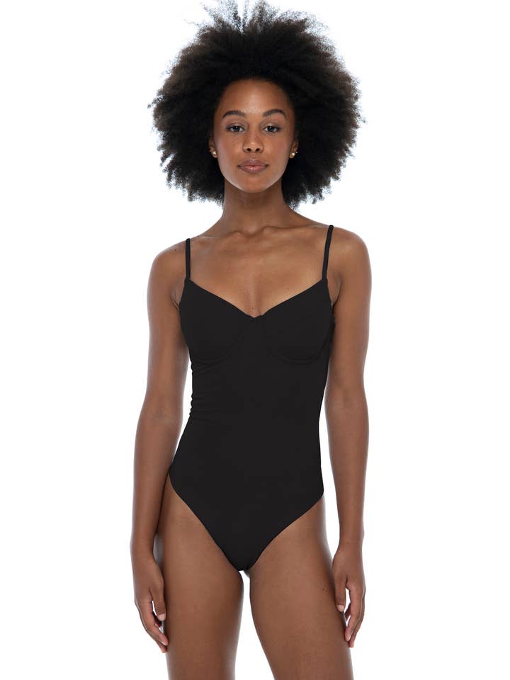 So Solid Bria One Piece for wholesale by Phie Collective