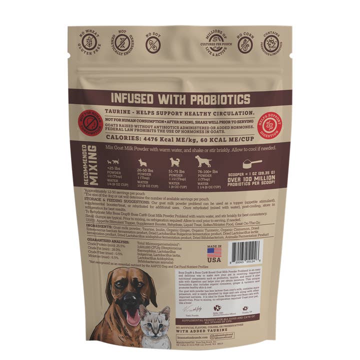 BOSS DOG BRAND, INC. - Wholesale Pet Supplement - Cat/Dog - Goat Milk Powder Problend
