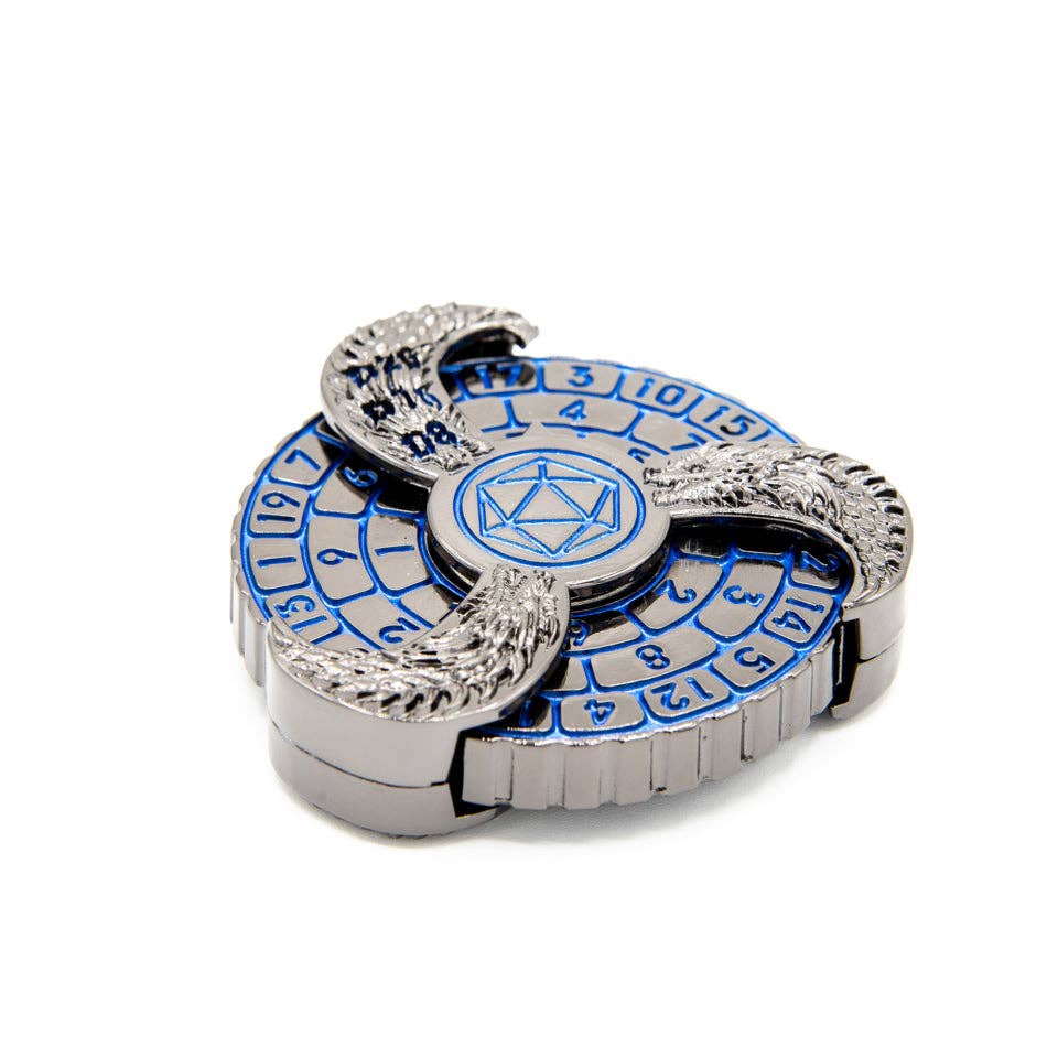 Tabletop Dominion Limited - Wholesale Dice - Prophecy Wheel | Dice Spinner | Black & Blue