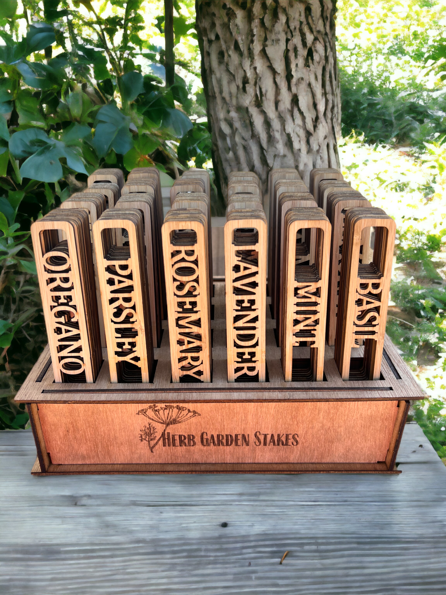 The Savvy Spade - Vente Piquets de jardin/pelouse - Marqueurs Herb Garden - Comprend une boîte de présentation gratuite2