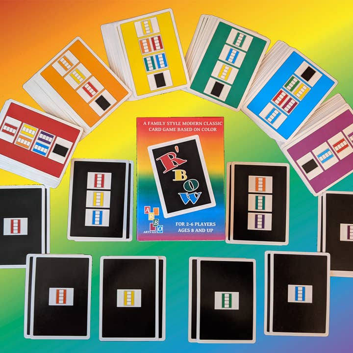 R'BOW - A Modern Classic Card Game Based on Color! for wholesale by Arbo Arts LLC