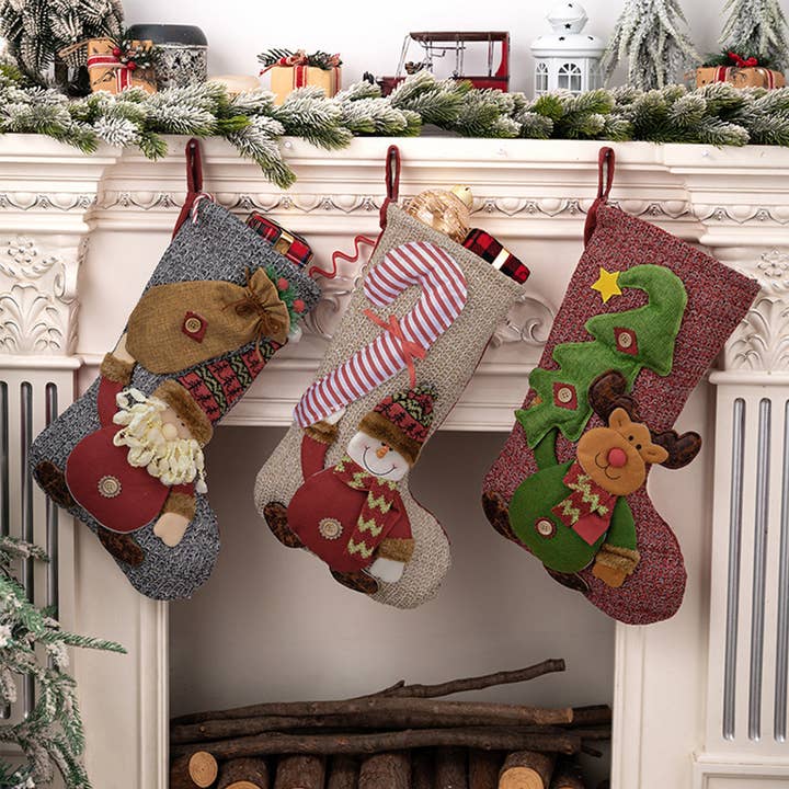 Christmas Stockings Snowman Reindeer Hanging Ornaments HB090 and other Purchase wholesale large christmas decorations. Free returns & net 60 terms on Faire trending on Faire.
