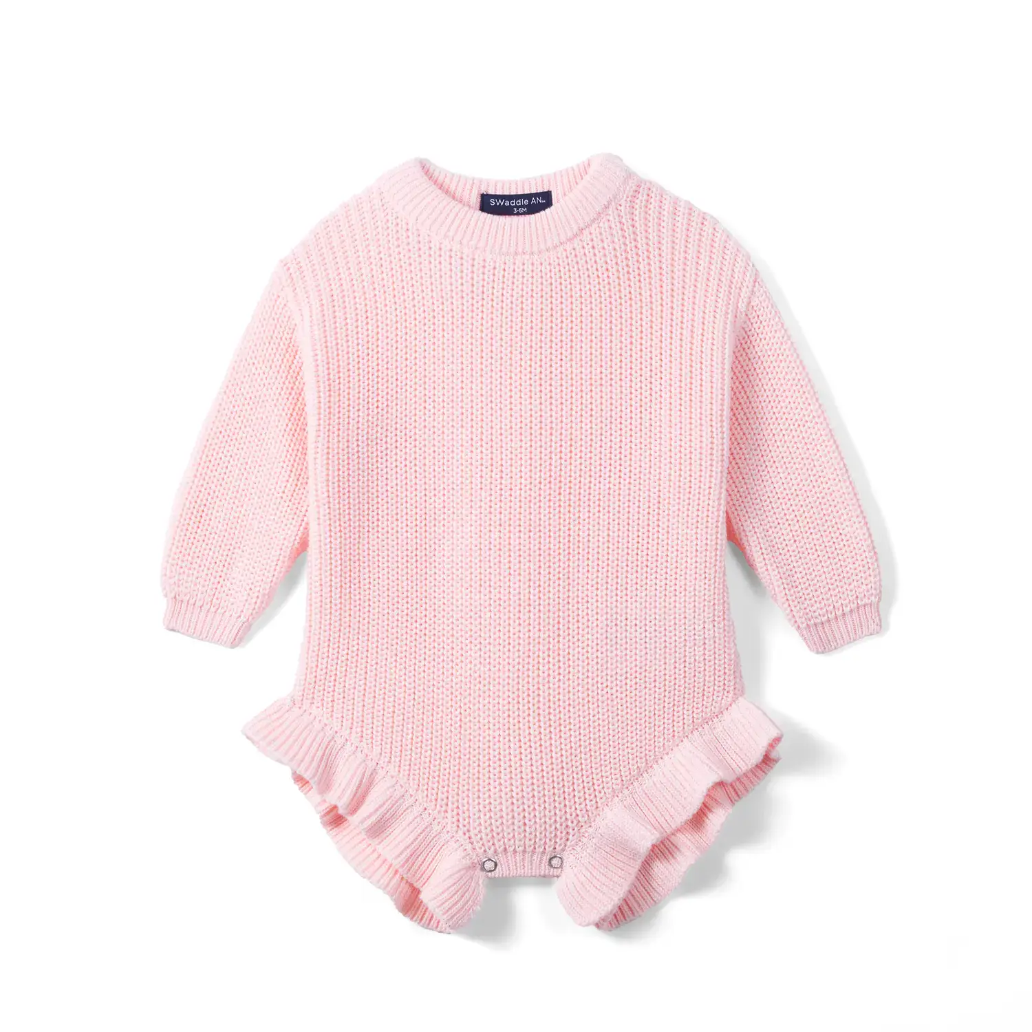 SwaddleAn - Wholesale Romper - Kids - 100% Cotton Ruffle Baby Girl Knit Romper 34