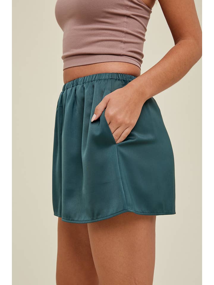 Wishlist Apparel - Wholesale Shorts - Women's - SATIN LINED SHORTS / WL23-78305