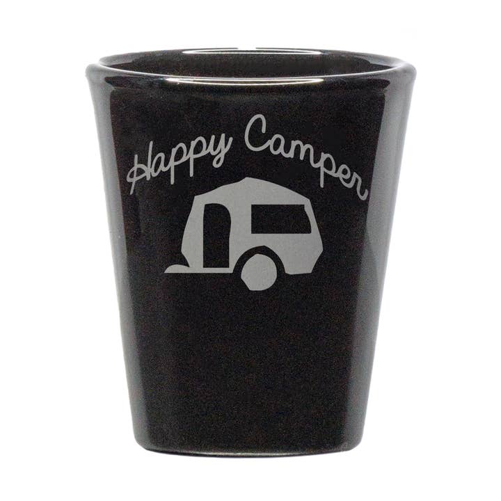 Vaso de chupito Happy Camper para venta al por mayor de Mixing Spirits