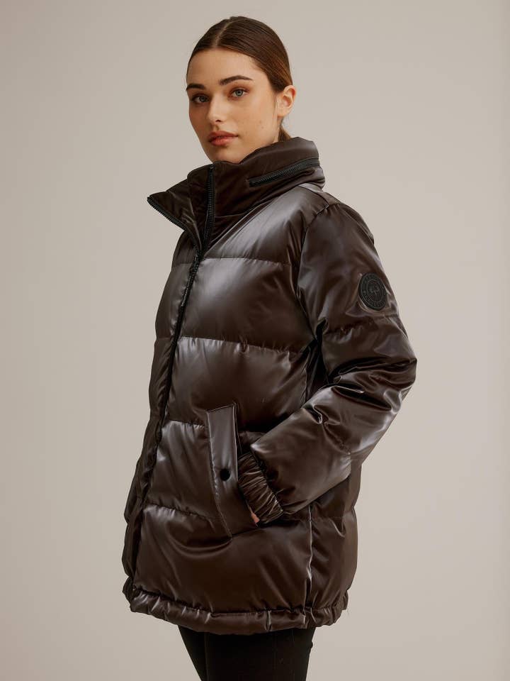 Arctic Expedition - Wholesale Puffer Jacket - Women's - Sarnia Liquid Shine Puffer Jacket10