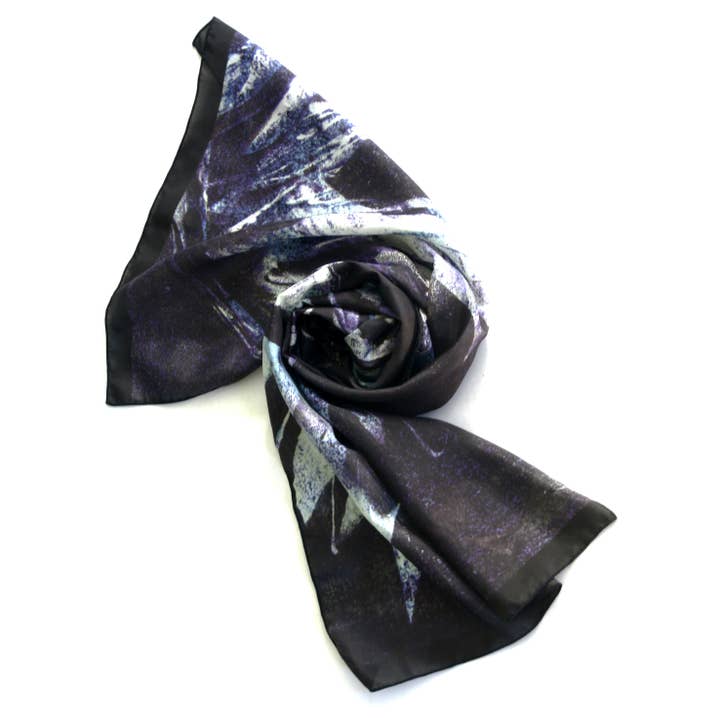 Katherine Deep Blue Silk lång halsduk för wholesale av 23 Roses Designs