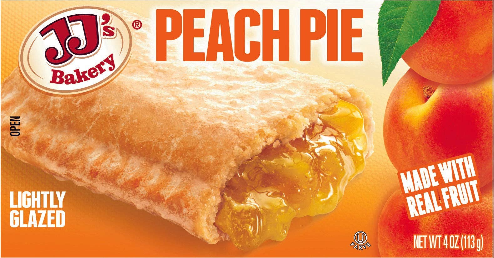 Shop The King - Wholesale Pie - JJ's Bakery Lightly Glazed Snack Pies 4oz (Peach)1