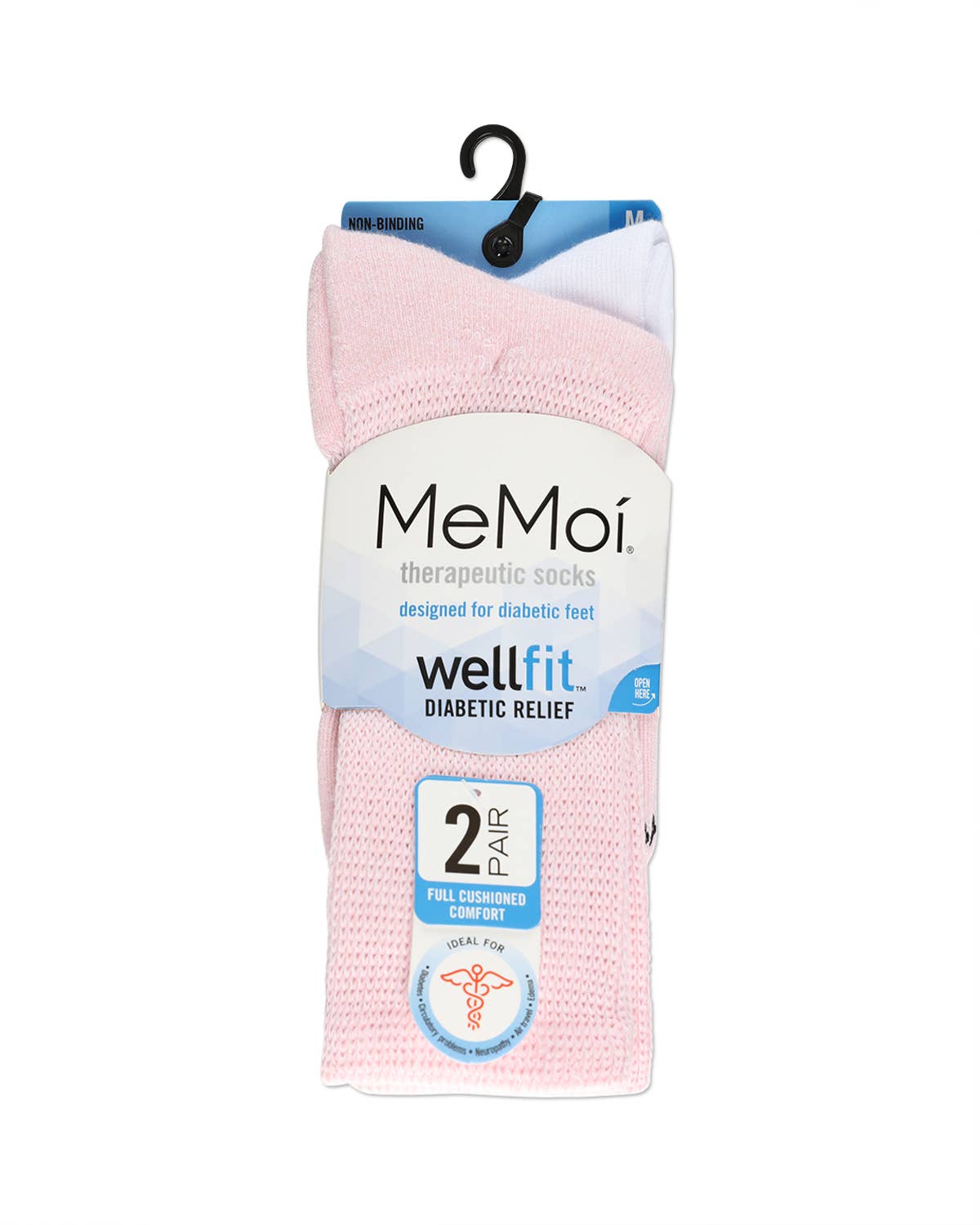 Infinity Classics International Inc. - Wholesale Socks - Unisex - 2 Pair Diabetic Full Cushion Crew Sock7