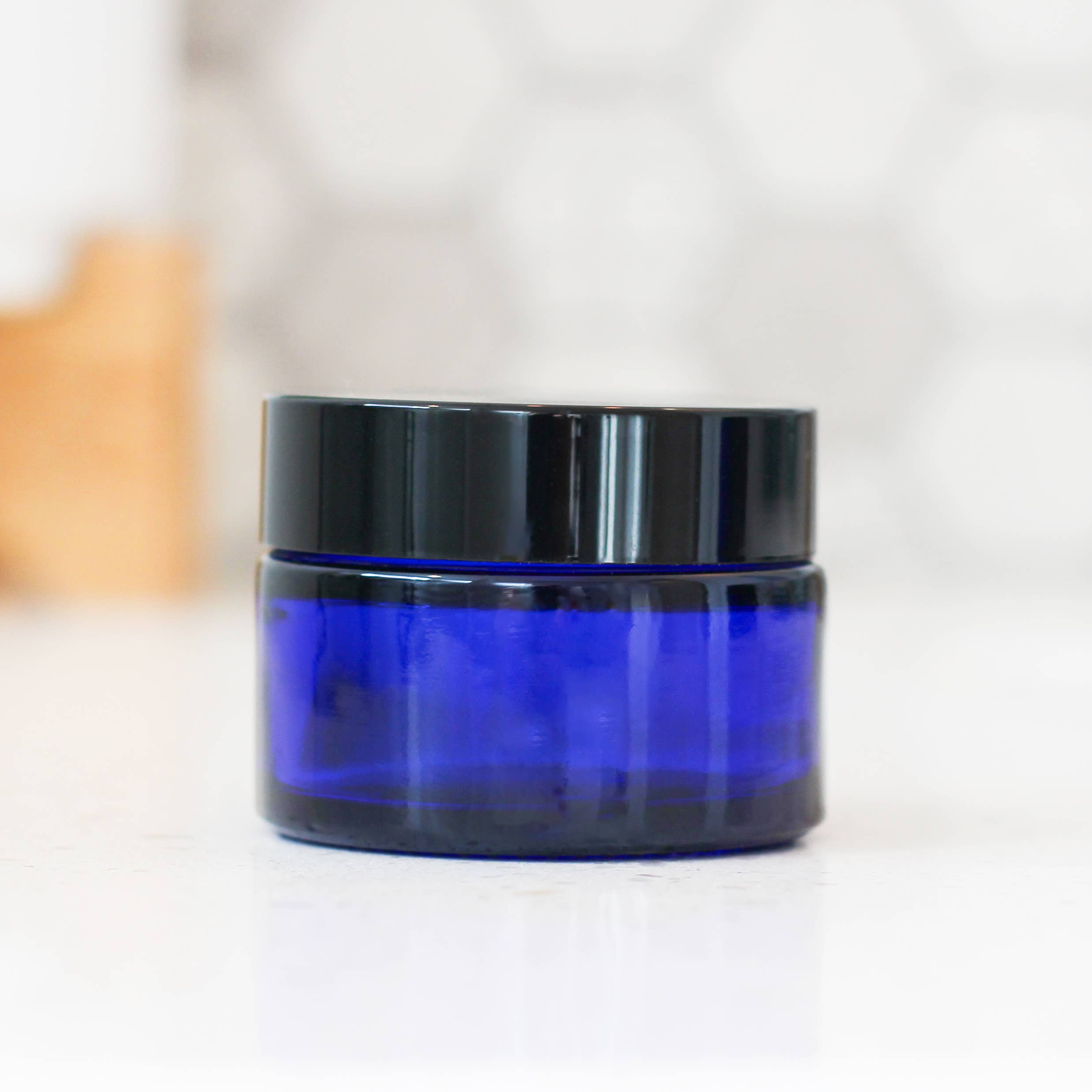 Matrix Aromatherapy - Wholesale Jar - 1oz Blue Glass Jar