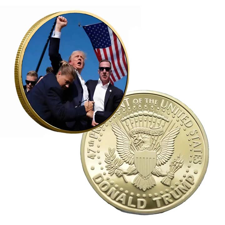 Blinkee.com, LLC – wholesale Keepsake coin/token – Fight for Freedom President Trump Commemorative Coin