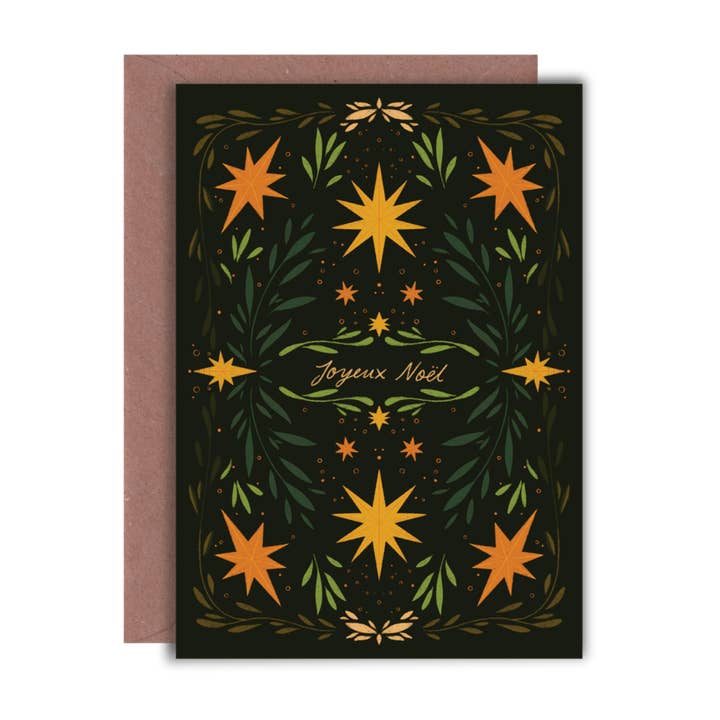 Joyeux Noël Christmas Card for wholesale by Lione & Sheikh