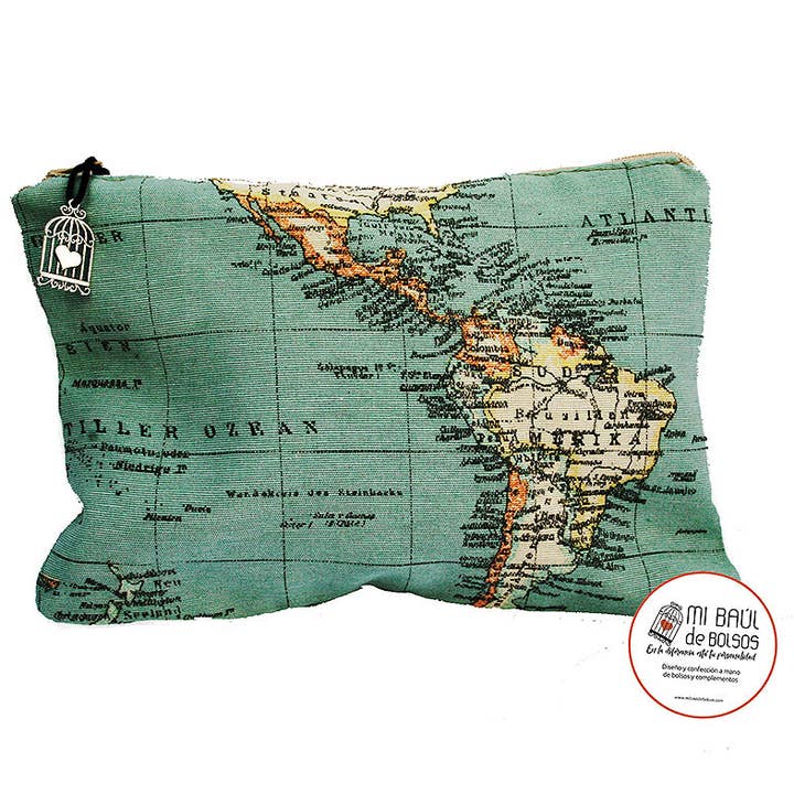 “Mapamundi” toiletry bag for wholesale by Mi Baúl de Bolsos