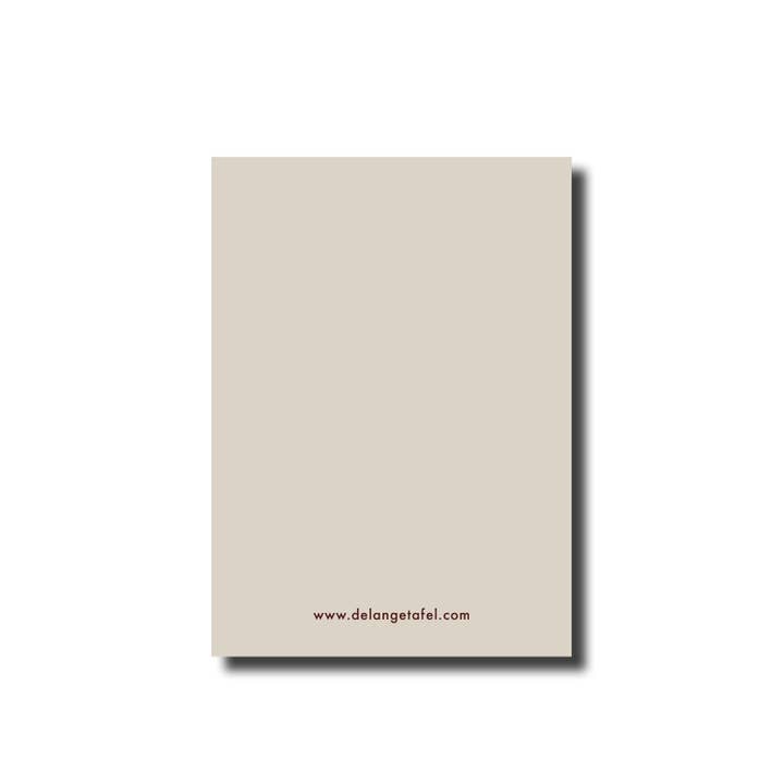 De Lange Tafel - Vente Cartes postales - Carte postale · Teckel face lilas/aubergine