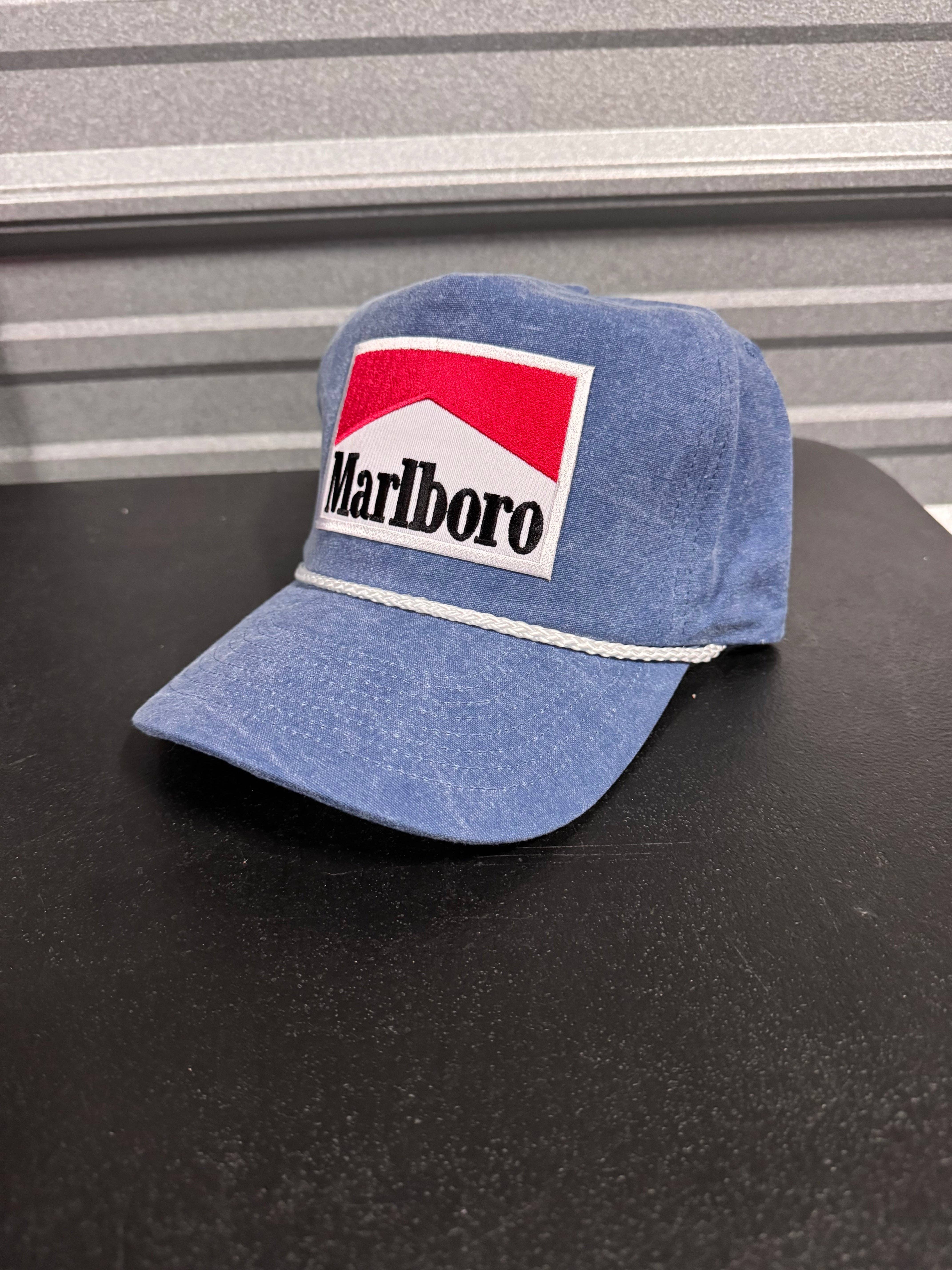 River Bent Hat Co. - Wholesale Trucker Hat - Unisex - Marlboro Blue Denim Trucker2