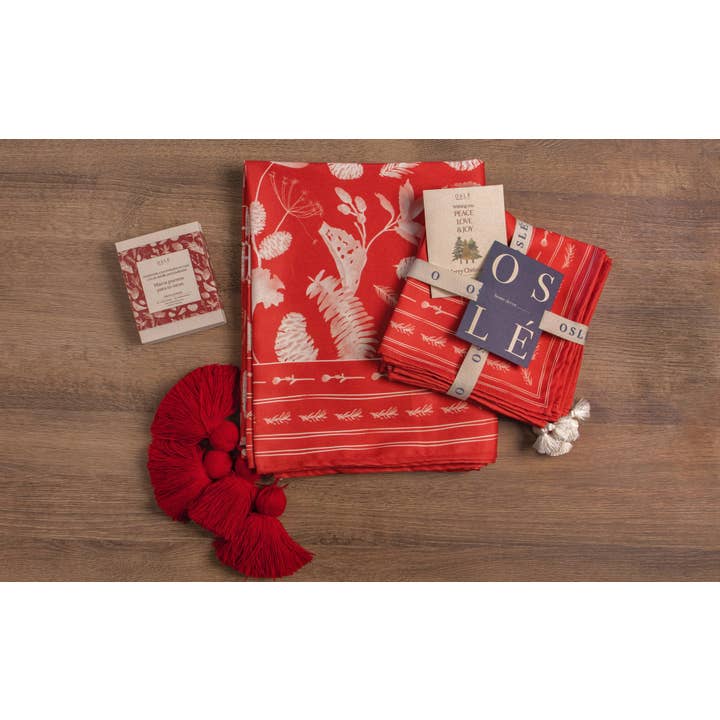 Camino de mesa Kit Santa + regalo para venta al por mayor de OSLÉ HOME DECOR