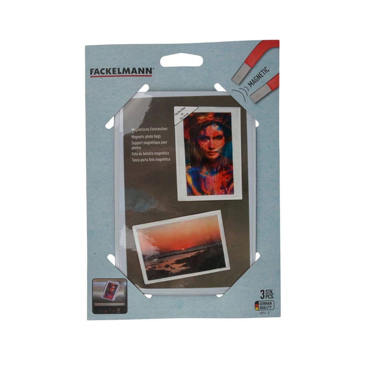 Fackelmann - Wholesale Picture Frame - Set of 3 Tecno magnetic photo pouches3