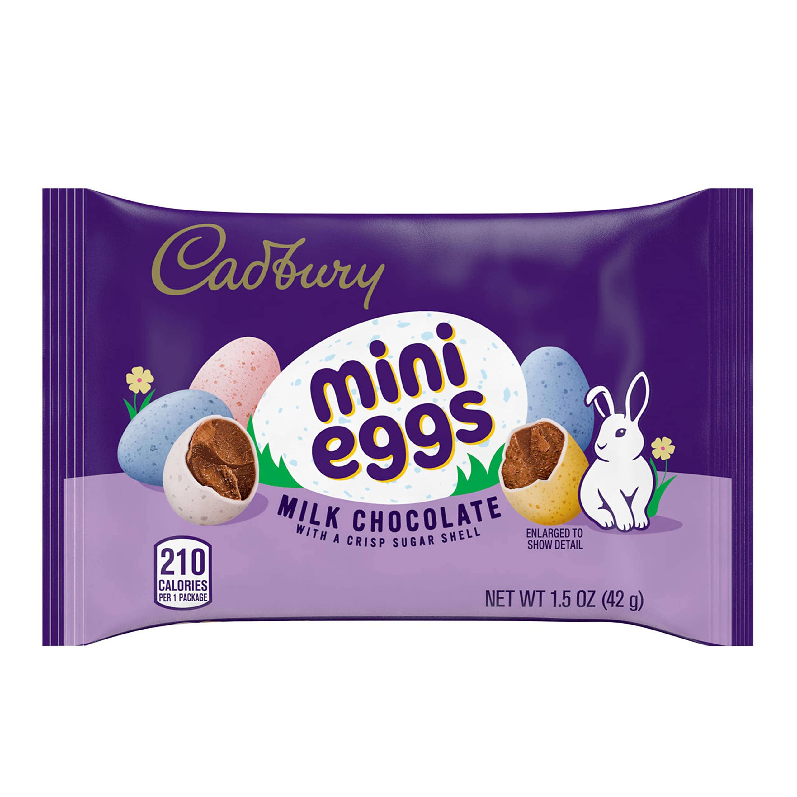 Candy In Bulk - Vente Friandises enrobées de chocolat - Bonbons au chocolat au lait Cadbury Mini Eggs – Sachets de 1,5 oz – Pack économique en vrac0