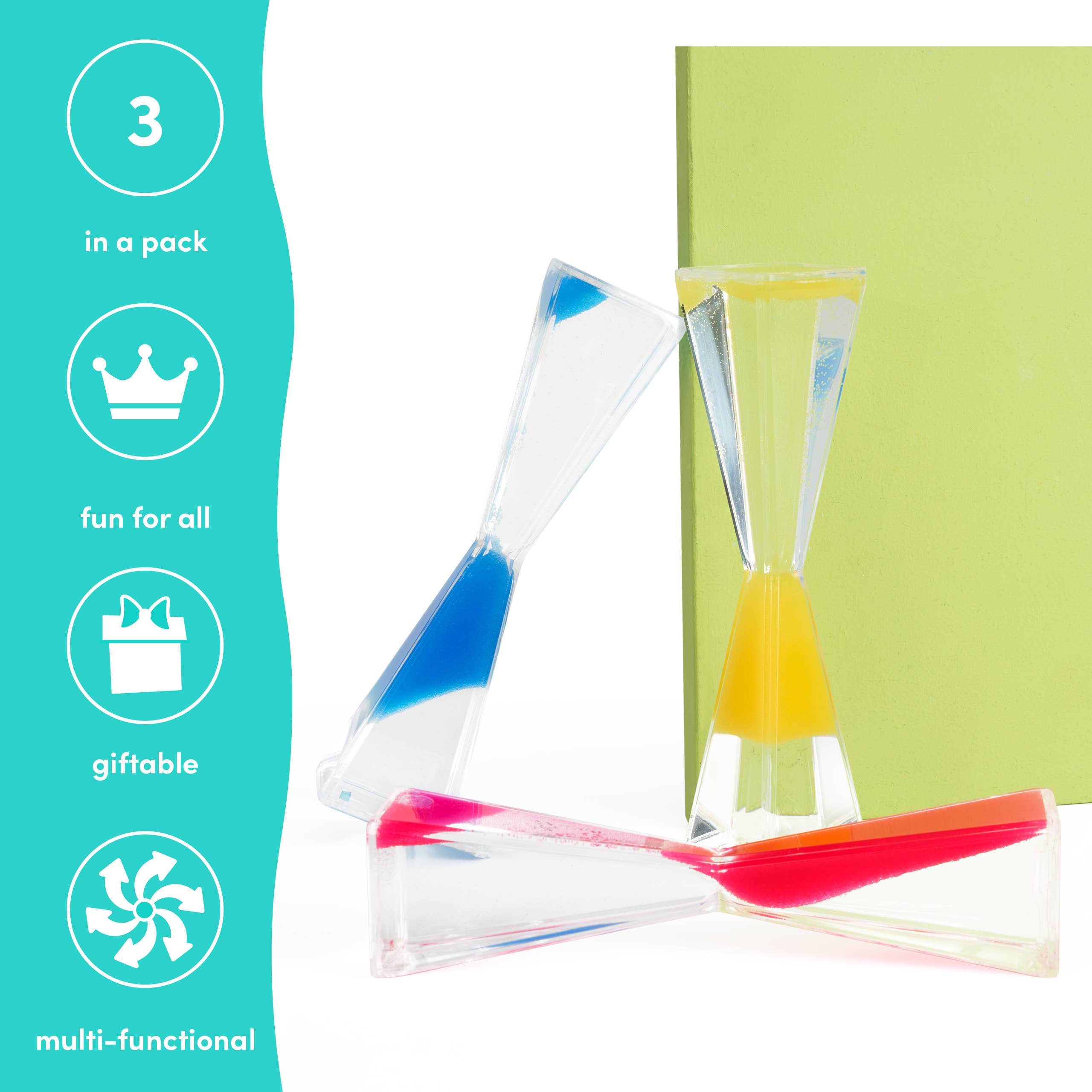 The Twiddlers – wholesale Timer – Flytande Anti Gravity Motion Timer Pack med 3, Lugnande sensorisk4