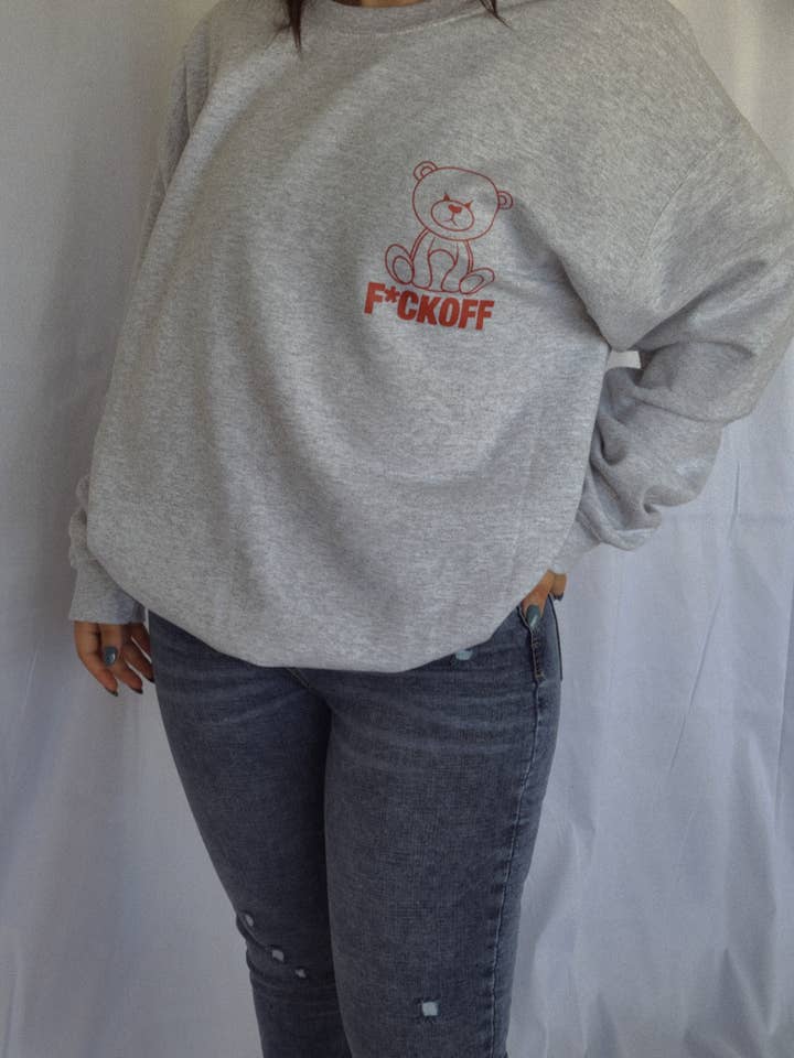FUCK OFF BEAR | SWEATSHIRT für den Großhandel von Thread House