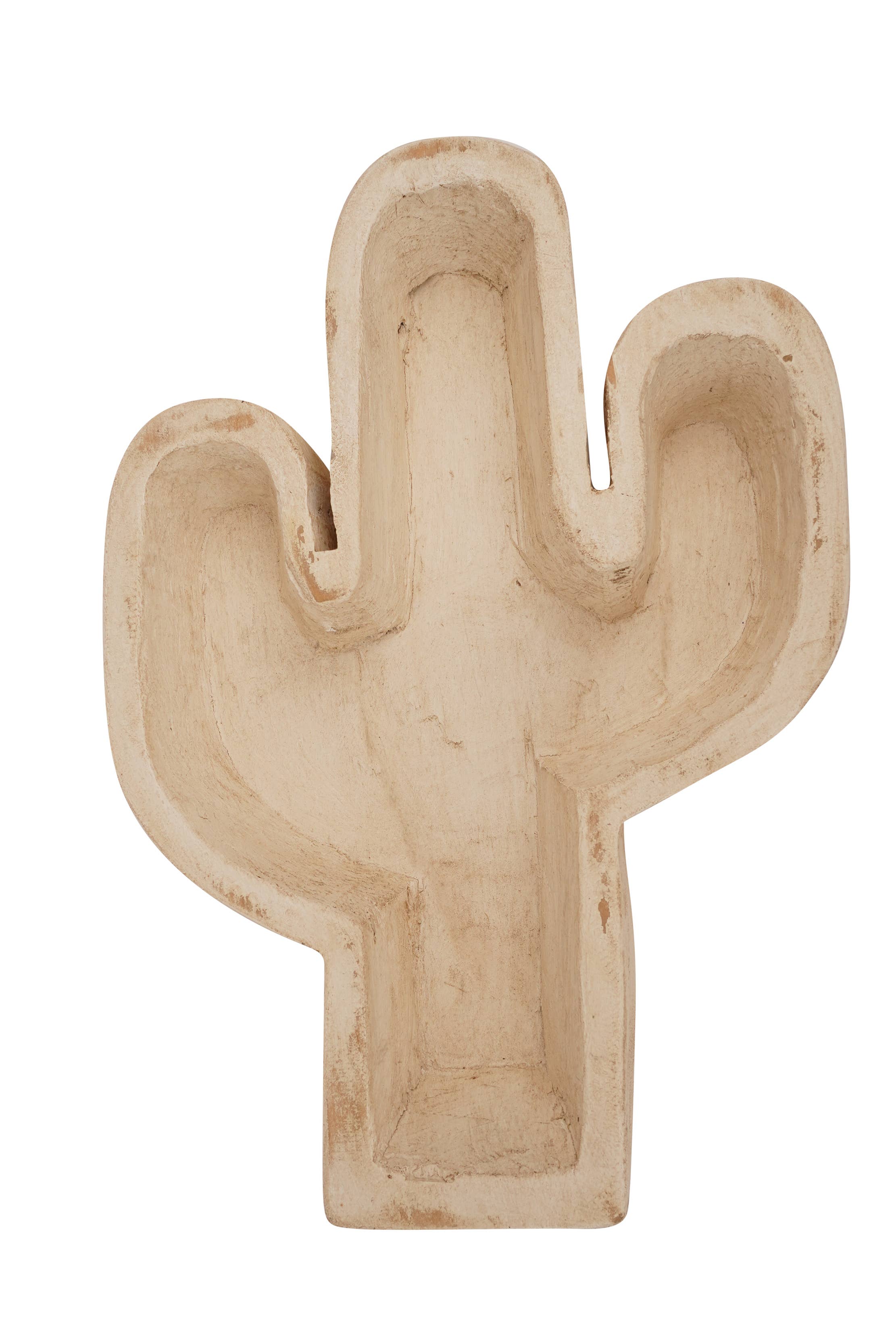 My Amigos Imports - Wholesale Candle Holder - Cactus Bowl-10 x 14 inch-Carved-Candle Ready-4 Color Choices7