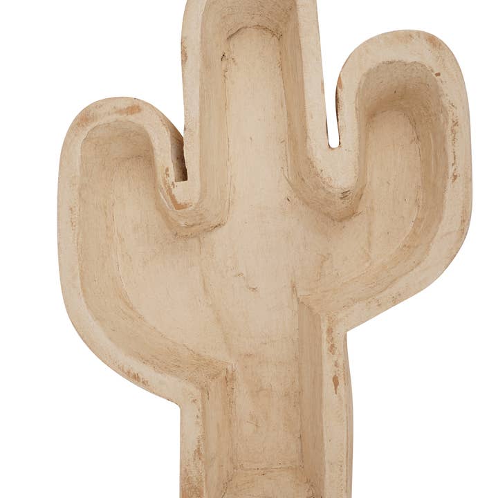 My Amigos Imports - Wholesale Candle Holder - Cactus Bowl-10 x 14 inch-Carved-Candle Ready-4 Color Choices7